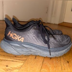 Hoka Women's Athletic Shoes in Black and Charcoal